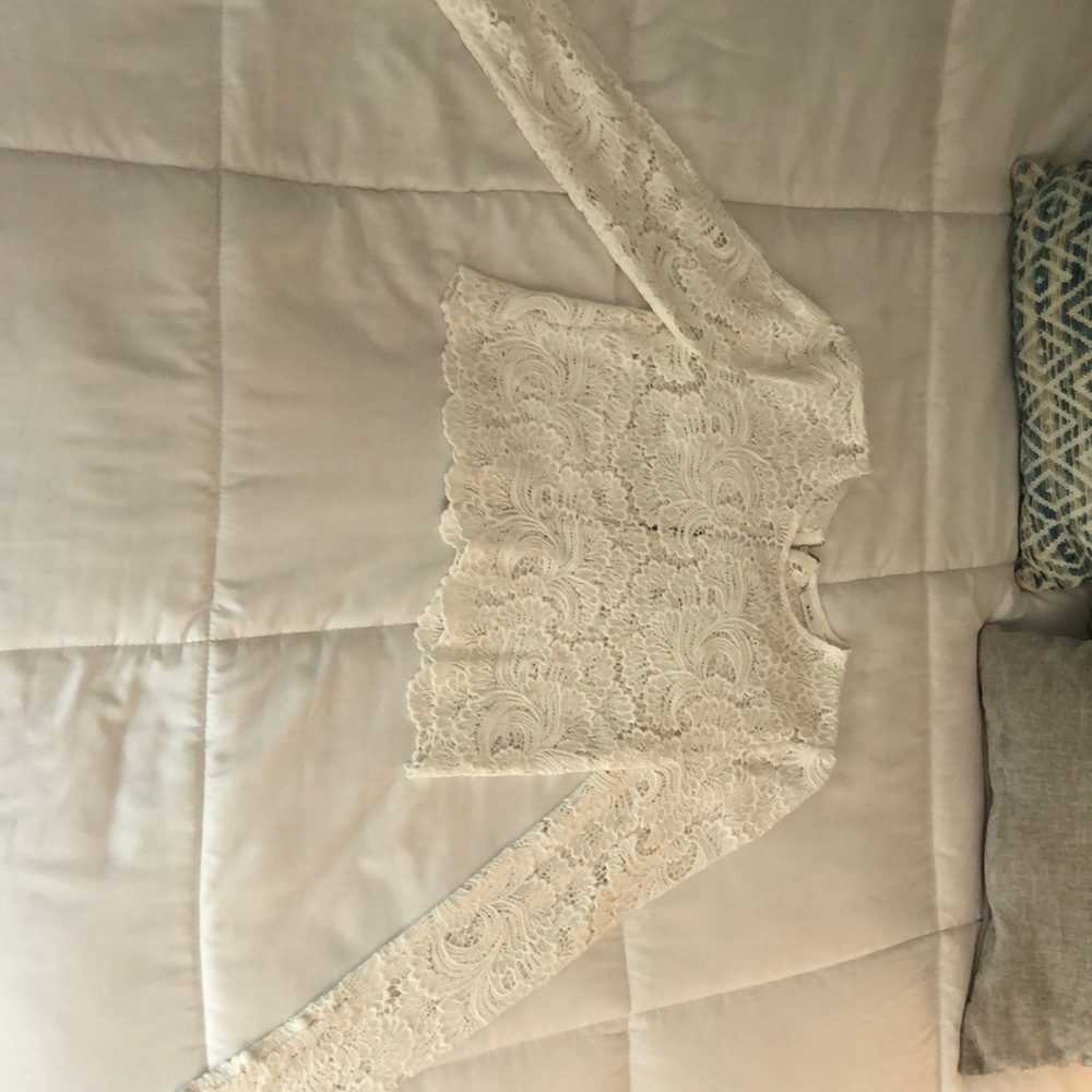 A.L.C. Lace long sleeved top!